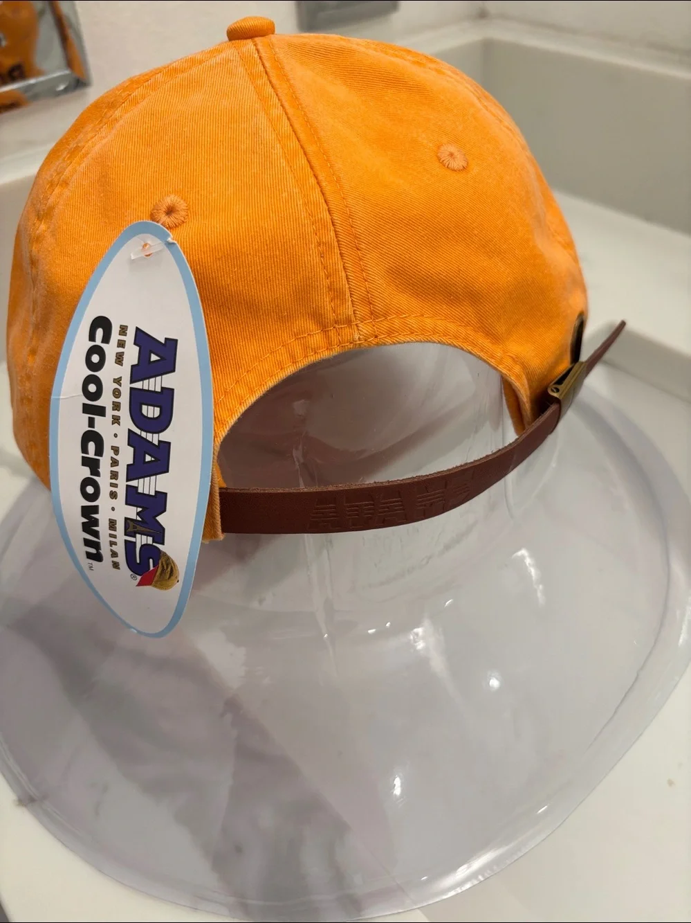 NWT Unisex Adams Tangerine 'BORO' Embroidered Cap Hat